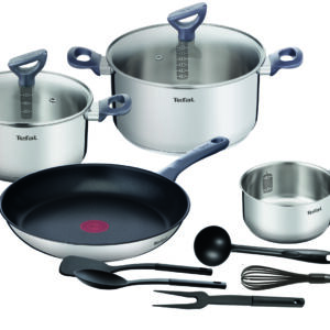 Набор посуды Daily Cook 11 предметов G713SB45  Tefal Фиксированная Нержавеющая сталь Нержавеющая сталь Стальной Daily Cook Да