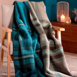 Плед 1,5-спальный Biederlack Nordic Check 811882/150200 vrdm