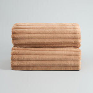 Плед Soft strip, бежевый Бежевый 200х220 Микрофибра CozyHome