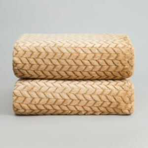 Плед Soft strip, градиент Бежевый 150х200 Микрофибра CozyHome