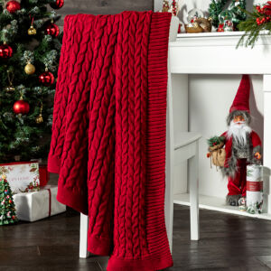 Плед Villena, красный Красный 150х200 Акрил CozyHome