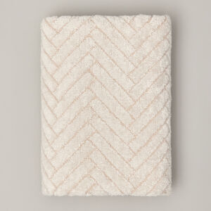 Полотенце махровое Casetta, бежевое Бежевый 50х90 Махровое полотно CozyHome