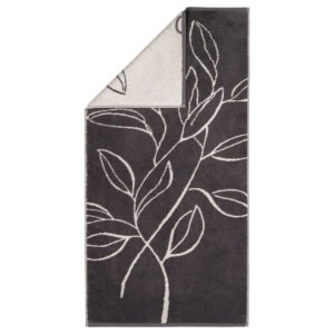 Полотенце махровое Cawo Floral 50x100см, цвет темно-серый 6239/77/050100 vrdm
