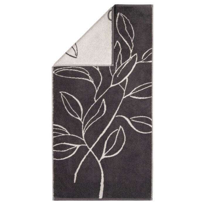 Полотенце махровое Cawo Floral 50x100см, цвет темно-серый 6239/77/050100 vrdm Полотенце махровое Cawo Floral 50x100см, цвет темно-серый 6239/77/050100 vrdm