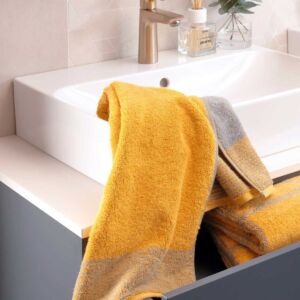 Полотенце махровое Cawo Two-Tone 50x100см, цвет желтый 590/057/050100 vrdm