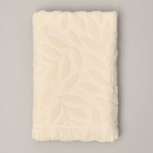 Полотенце махровое Fioritura, молоко Бежевый 70х130 Махровое полотно CozyHome