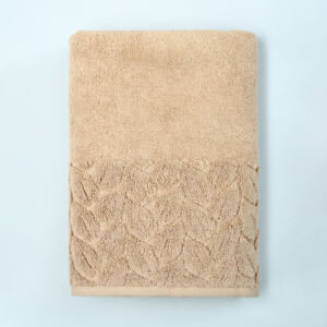 Полотенце махровое Luana, бежевое Бежевый 70х130 Махровое полотно CozyHome