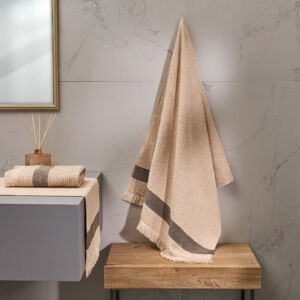 Полотенце махровое Montalto, бежевое Бежевый 70х130 Махровое полотно CozyHome