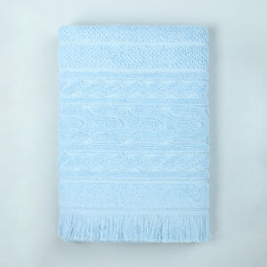 Полотенце махровое Saveria, голубое Голубой 70х130 Махровое полотно CozyHome