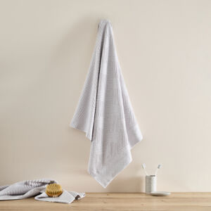 Полотенце махровое Zigzag, серое Серый 70х130 Махровое полотно CozyHome