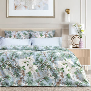 Постельное белье Albero di Natale Мультиколор Полутораспальный Перкаль CozyHome