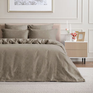 Постельное белье Cashmere Бежевый Евро Сатин жаккард CozyHome