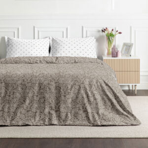 Постельное белье Chateau Бежевый Полутораспальный Сатин CozyHome