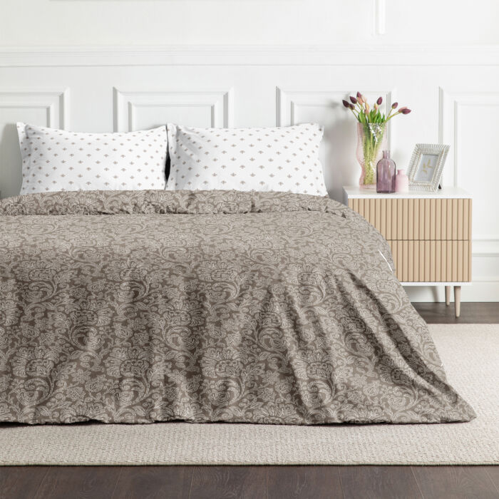 Постельное белье Chateau Бежевый Полутораспальный Сатин CozyHome Постельное белье Chateau Бежевый Полутораспальный Сатин CozyHome