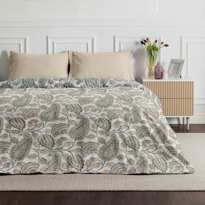 Постельное белье Palais Бежевый Полутораспальный Сатин CozyHome Постельное белье Palais Бежевый Полутораспальный Сатин CozyHome