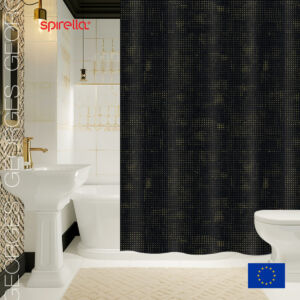 Штора для ванной комнаты Spirella Georges black&gold 1020601 vrdm