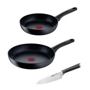 Сковороды Black Stone 24/28 см + нож Ever Sharp  Tefal