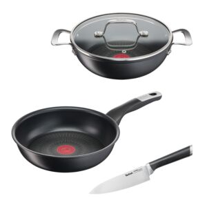 Сковороды Unlimited cотейник/24 см + нож Ever Sharp  Tefal