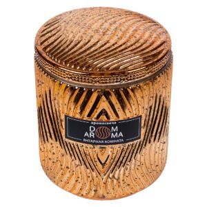 Свеча ароматическая Dom Aroma Пламя Янтарная комната 4102 vrdm