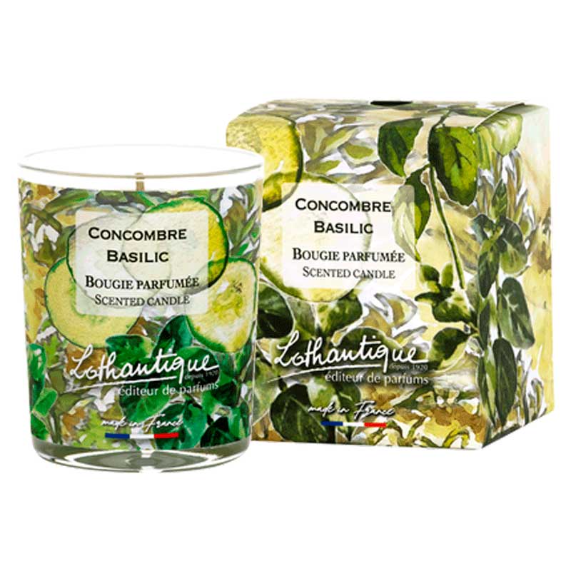Свеча ароматическая Lothantique Jardin d'aquarelles Огурец И Базилик N020854 vrdm Свеча ароматическая Lothantique Jardin d'aquarelles Огурец И Базилик N020854 vrdm