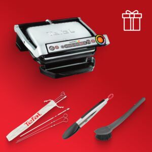 Умный электрогриль Optigrill+ GC712D34 + аксессуары в подарок  Tefal