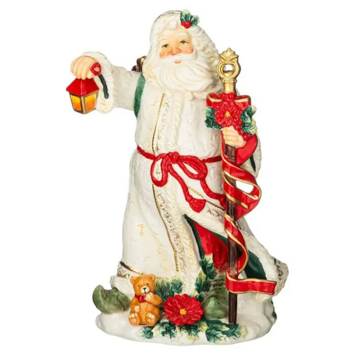 Фигурка декоративная Lefard Celebration Дед мороз в белом наряде 59-691 vrdm Фигурка декоративная Lefard Celebration Дед мороз в белом наряде 59-691 vrdm