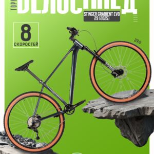 Горный велосипед Stinger Gradient Evo 29, год 2025, цвет Фиолетовый, ростовка 20 Алюминий 6061 Россия VlSkld