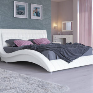 Мягкая Кровать Орматек Атлантико (Экокожа Белый) 140x200 Белый