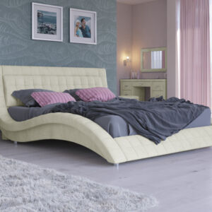Мягкая Кровать Орматек Атлантико (Ткань: Велюр Лофти Лён) 140x200 Бежевый