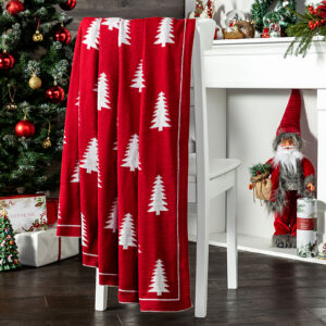 Плед Abete rosso, красный Красный 150х200 Акрил CozyHome