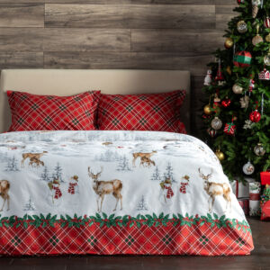 Постельное белье Country Christmas перкаль Мультиколор Евро Перкаль CozyHome