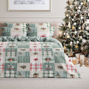 Постельное белье Winter Village Мультиколор Двуспальный Перкаль CozyHome