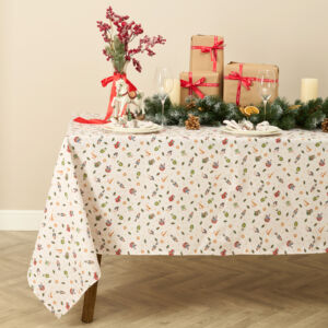 Скатерть Charming Time Мультиколор 145х200 Рогожка CozyHome