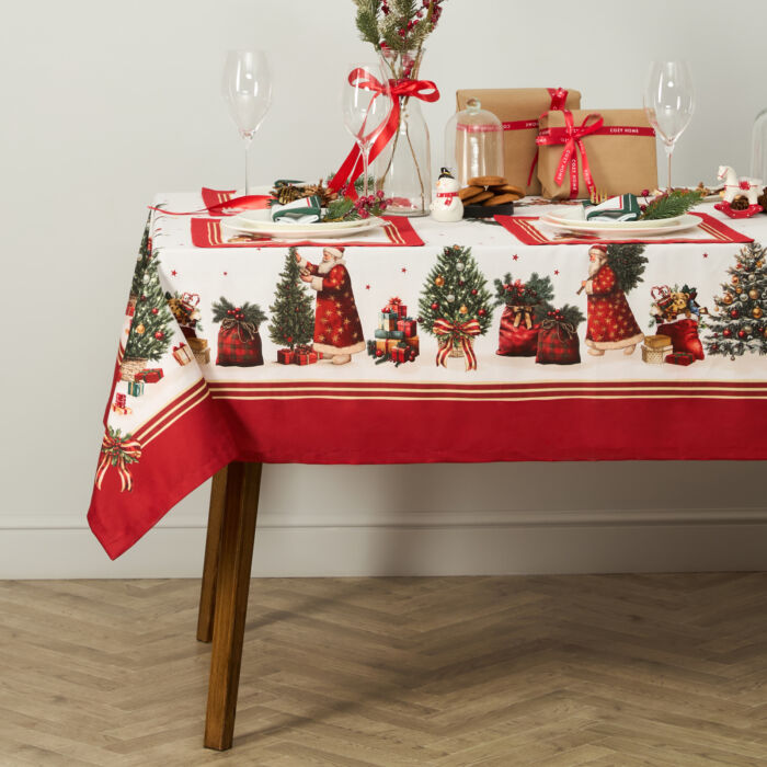 Скатерть Christmas tree IV Мультиколор 145х300 Диагональ CozyHome Скатерть Christmas tree IV Мультиколор 145х300 Диагональ CozyHome