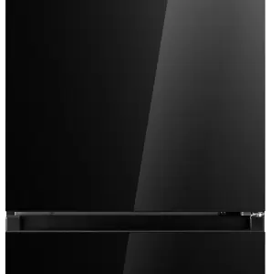 Холодильник KORTING KNFC 62029 GN, черное стекло 66/72.5/207 Gts