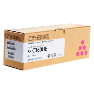 Картридж для лазерного принтера RICOH SP C360HE Magenta (408186) 36/11/13 Gts