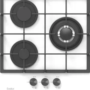 Встраиваемая газовая панель EVELUX HEG 425 WG 54.8/49.8/15.5 Gts