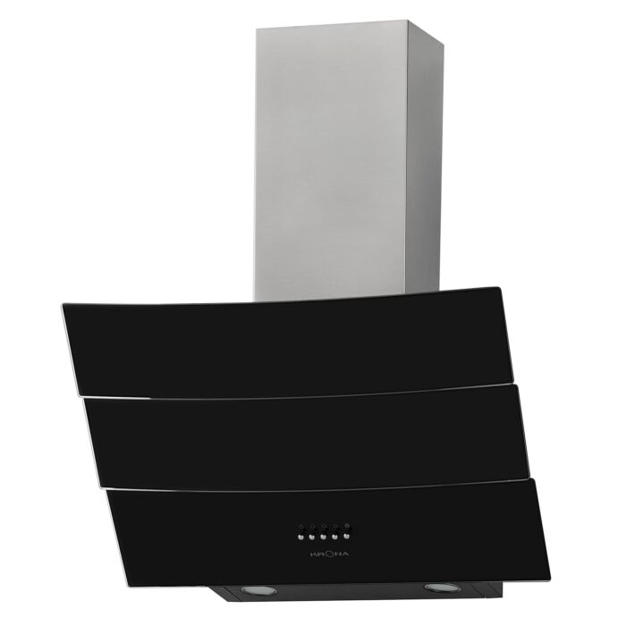 Наклонная вытяжка KRONA INGA 600 inox/black push button KRN Наклонная вытяжка KRONA INGA 600 inox/black push button KRN