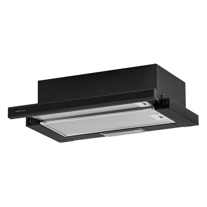 Вытяжка телескопическая KRONA KAMILLA 600 GLASS BLACK KRN Вытяжка телескопическая KRONA KAMILLA 600 GLASS BLACK KRN