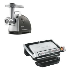 Мясорубка ME687832 + Электрогиль Tefal GC712D34 Moulinex