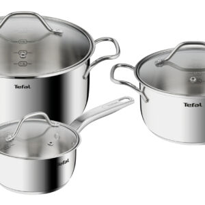 Набор посуды Intuition 6 предметов 1,3/2,9/5л 16/20/24см B864S674  Tefal Фиксированная Нержавеющая сталь +/- 0,5cm Стальной Intuition Да