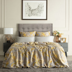 Постельное белье Bellagio Серый Семейный Сатин CozyHome