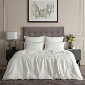 Постельное белье Cremosa Белый Евро Сатин CozyHome