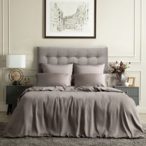 Постельное белье Hazelnut Коричневый Двуспальный Тенсель CozyHome