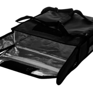 Термосумка RestoBag на 2 пиццы 420х420х100 мм большая черная с вентиляцией Россия Rstl