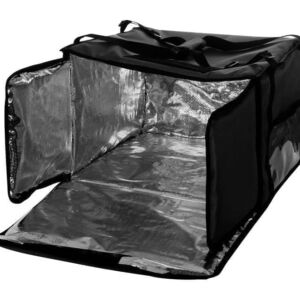 Термосумка RestoBag на 5-6 пицц 450х450х300 мм XXL черная с вентиляцией Россия Rstl