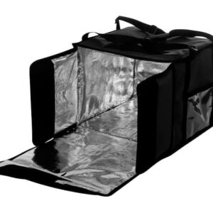 Термосумка RestoBag на 9-10 пицц 350х350х500 мм черная с вентиляцией Россия Rstl