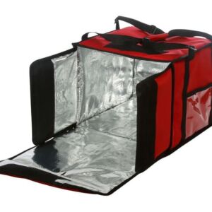 Термосумка RestoBag на 9-10 пицц 350х350х500 мм красная с вентиляцией Россия Rstl