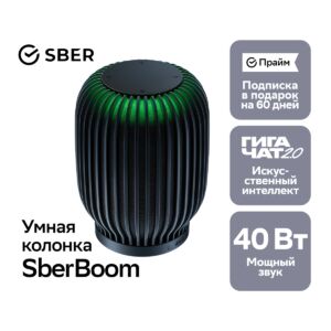 Умная колонка Sber Черный   4640076240526 mgfn