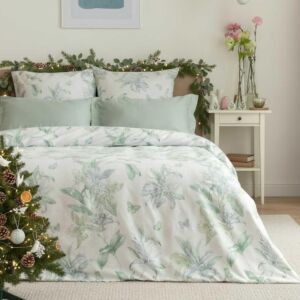 Постельное белье Loreto Зеленый Полутораспальный Сатин CozyHome